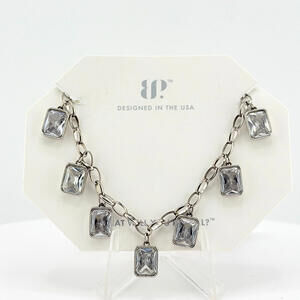 Bomb Party Necklace NK58063 UNICORN ALERT! Clear CZ on .925 Sterling Silver
